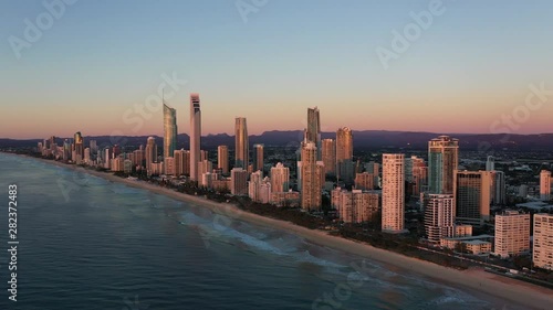 Wallpaper Mural Gold Coast aerial shot, made with drone. Torontodigital.ca