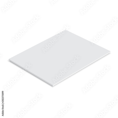 A4 Flyer Paper Mock-up Design. Vector illustration