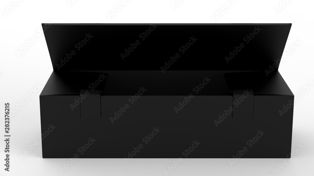 Tea packaging Blank paper box, cardboard container full of rectangular tea bags. Food product advertising mock up template. 3d illustration Tea packaging Blank paper box, cardboard container full of rectangular tea bags. Food product advertising mock up template. 3d illustration
