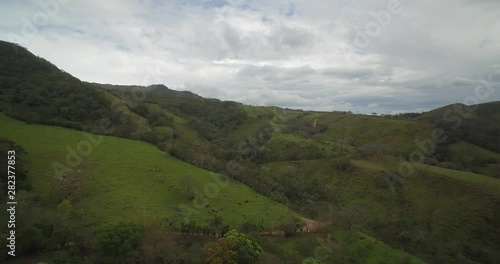 Aerial, Landscapes Around San Isidro Costa Rica photo