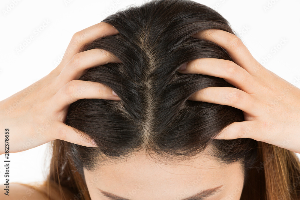 Naklejka premium 頭皮ケア