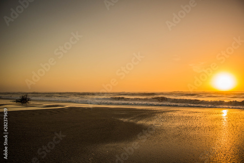 sunset on the beach