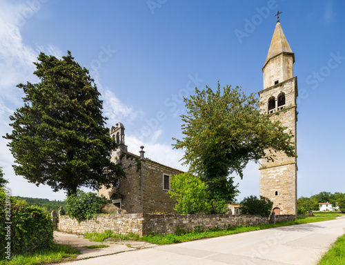 old catholic church in Sterna, Istria, Croatia.