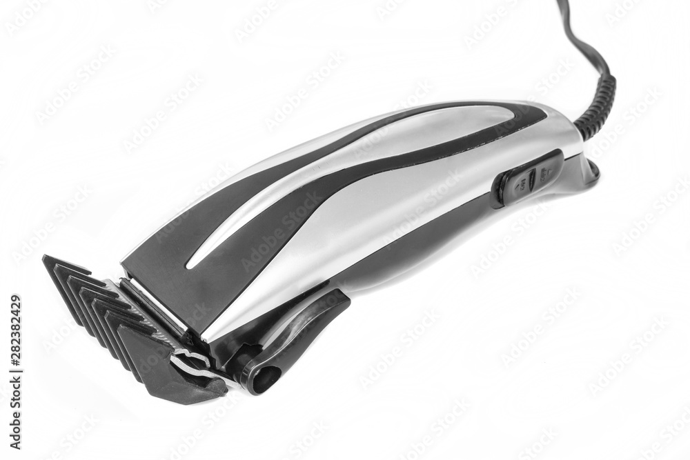 Beard and hair clippers on the white background. Beard and hair clippers on the white background.