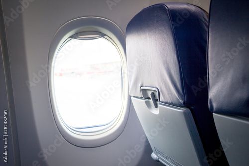 back of airplane seat