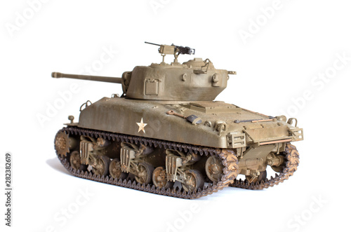 Scale model of old vehicle