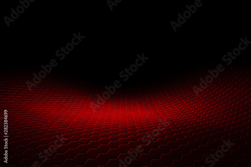 red hexagon background and texture.