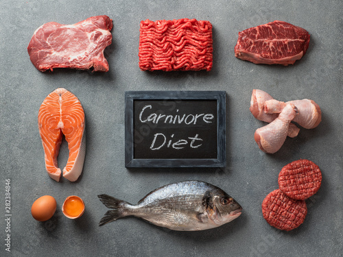 Valokuvatapetti Carnivore diet concept