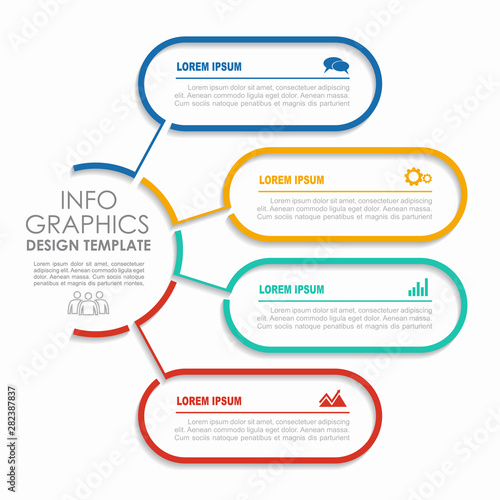 Infographic design template with place for your data. Vector illustration.