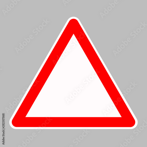 red warning sign