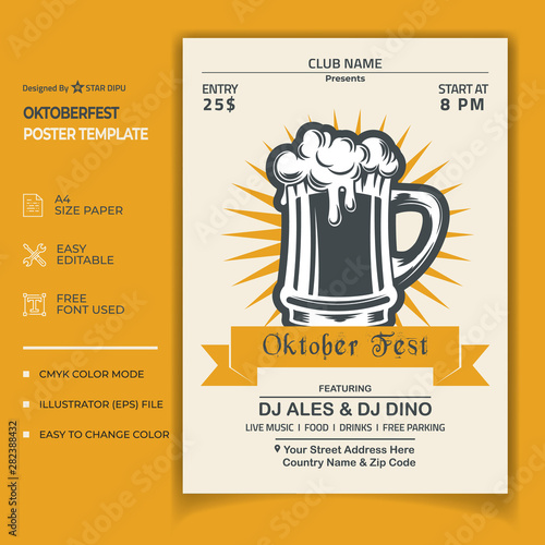Oktoberfest poster template