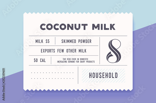 Vintage Minimal Label. Set of graphic modern vintage label