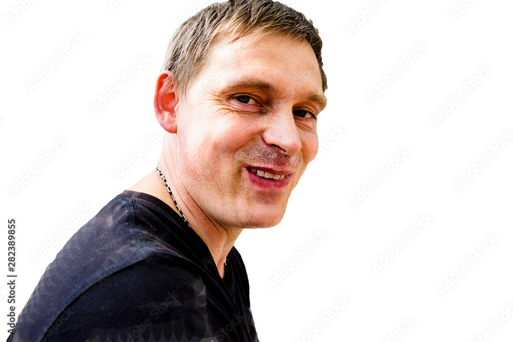 Fototapeta premium close up portrait of a smilling young man