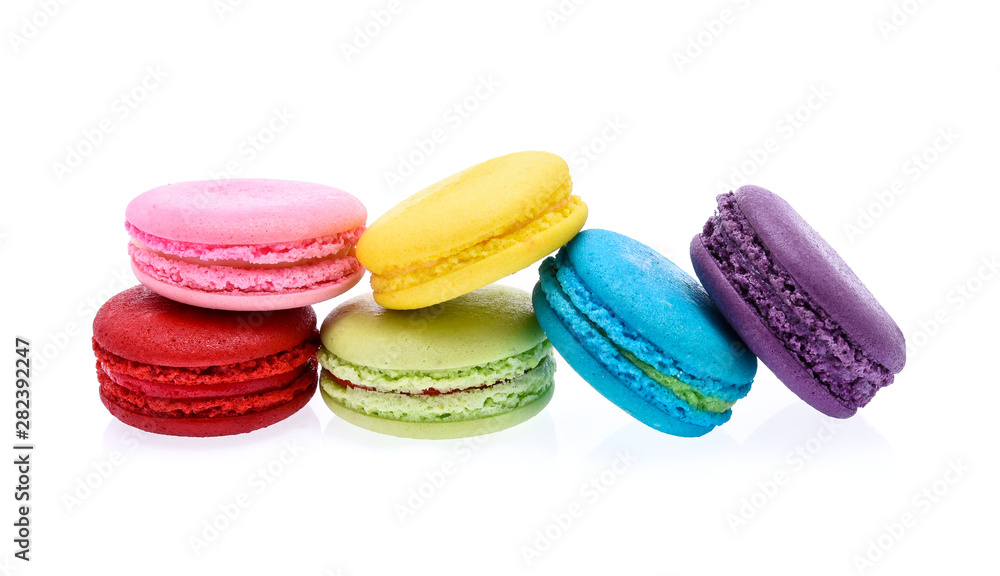 macarons isolated on white background macarons isolated on white background