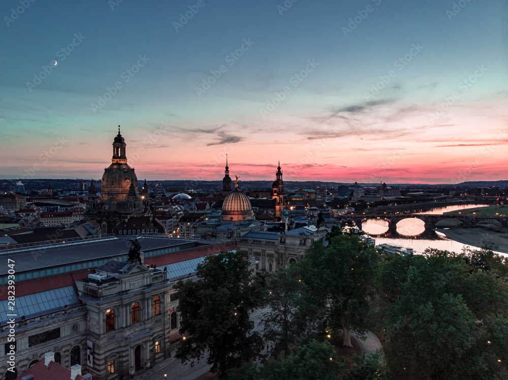 Sonnenuntergang Dresden