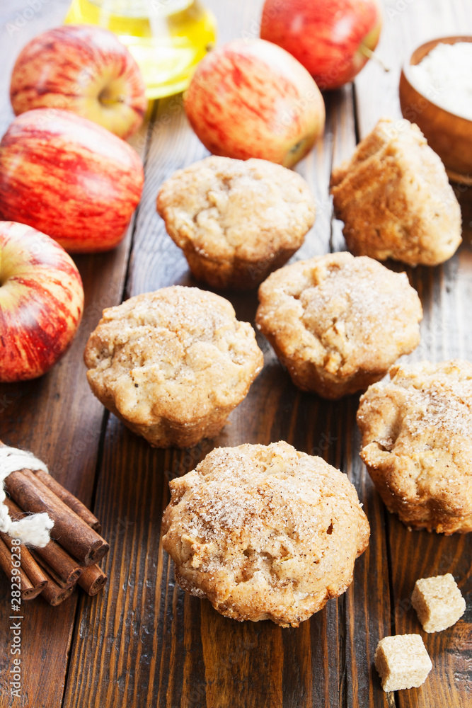 Muffins with apple Muffins with apple