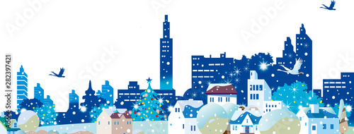 クリスマスのイルミネーションの街並み Stock イラスト Adobe Stock クリスマスのイルミネーションの街並み Stock イラスト Adobe Stock