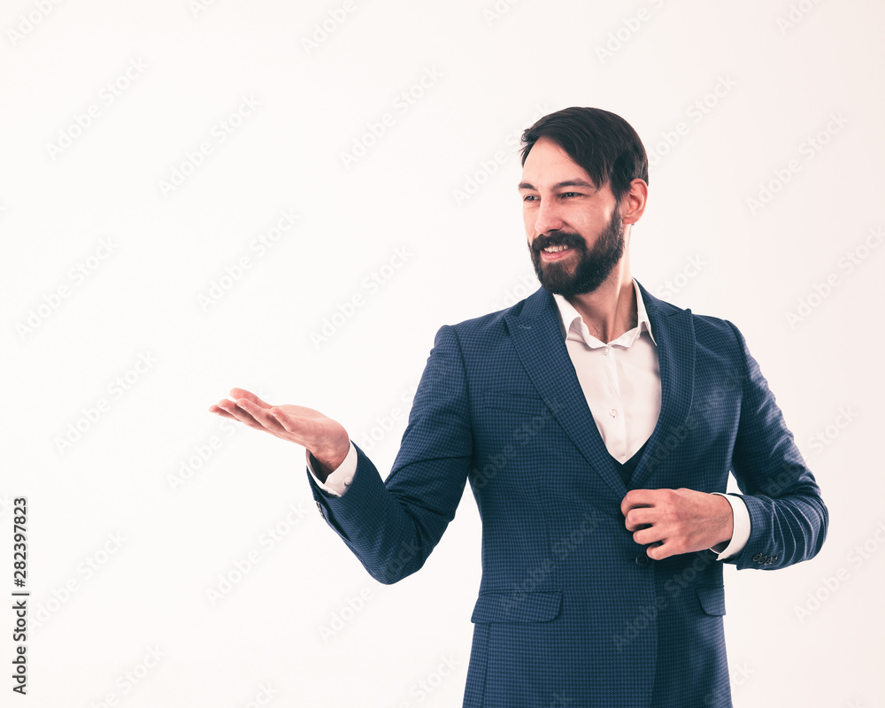 concept of business success - a portrait of a confident business concept of business success - a portrait of a confident business