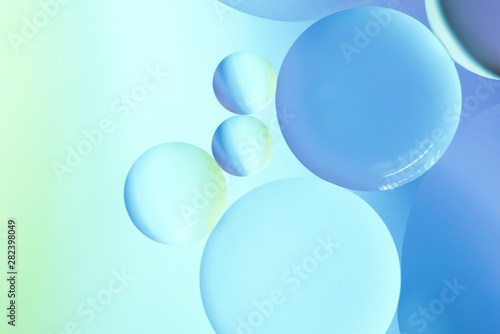 Abstract oil bubbles background