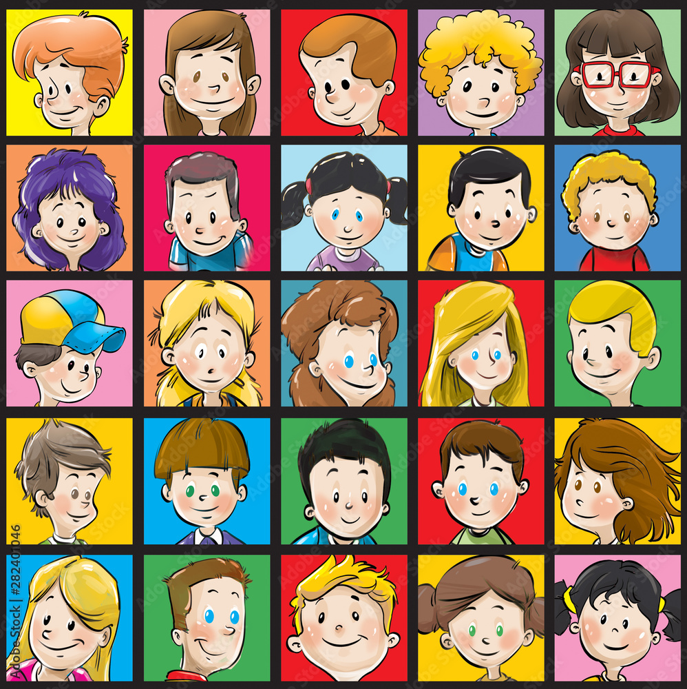 cartoon character set cartoon character set