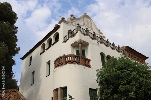 Maison de Gaudi du parc Güell à Barcelone, Espagne