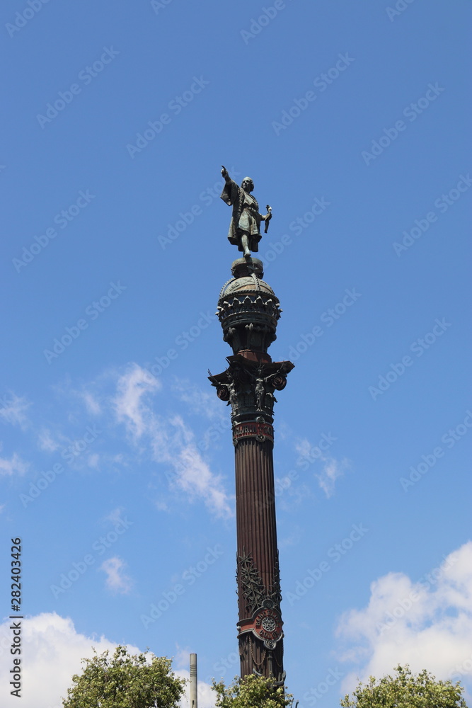 Colonne Christophe Colomb à Barcelone, Espagne