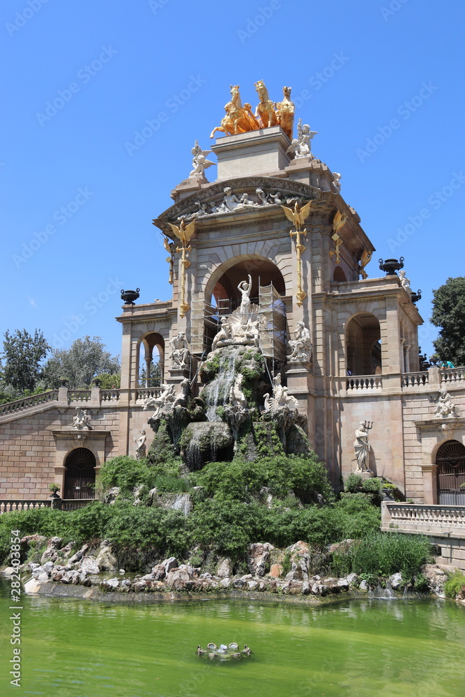 Fontaine du parc de la Ciutadella à Barcelone, Espagne