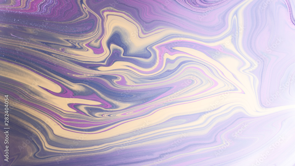 Purple Liquid marble abstract surfaces Design.