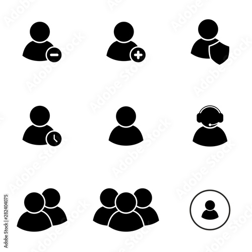 contains such as teamwork, group of people, colleague, positive, add, increase, member, leader and much more simple set of business people related solid glyph characters