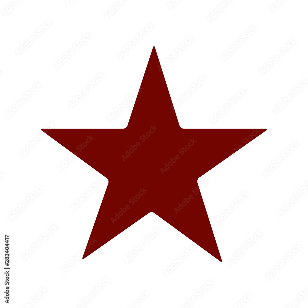 Star isolated on white background