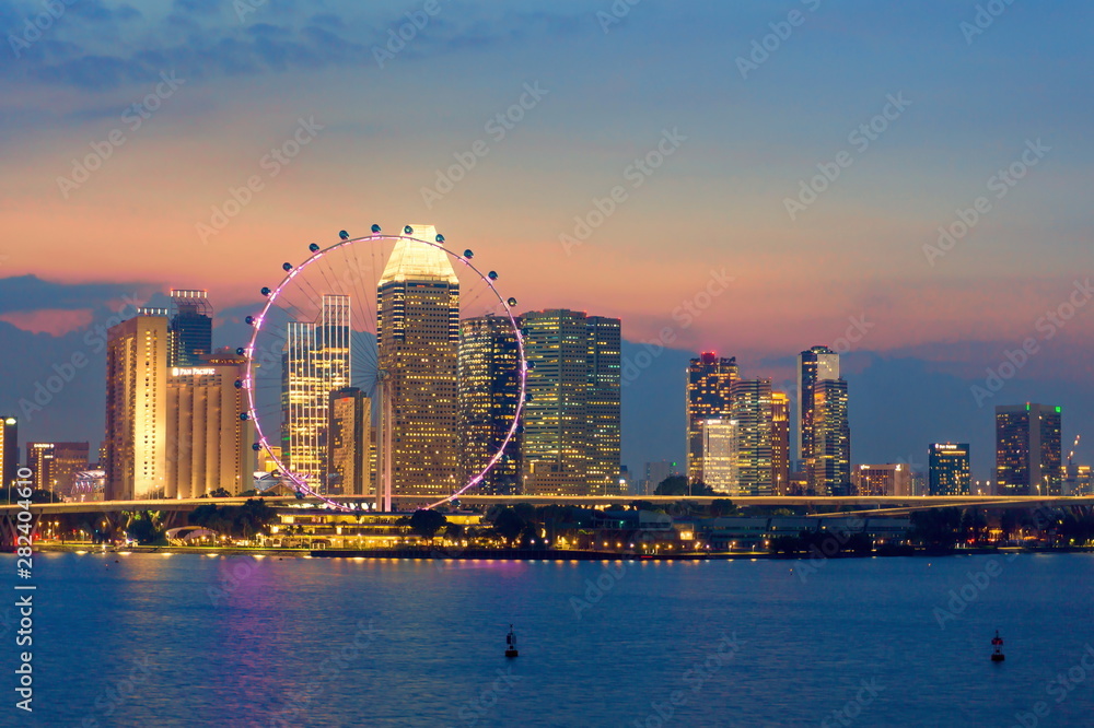 Fototapeta premium The beautiful capital of Singapore.