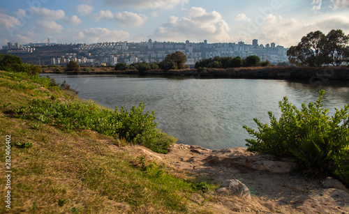 Haifa view from the kishon river © layue