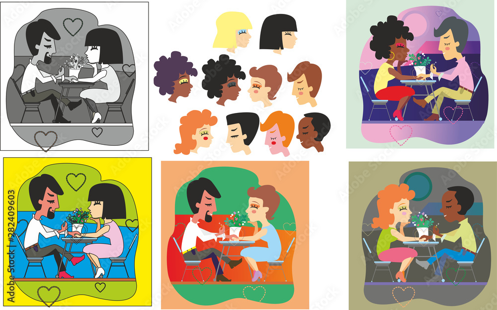 children playing with toys Stock Vector | Adobe Stock