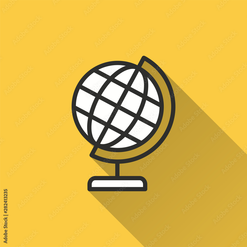 Globe - vector icon for graphic and web design. Globe - vector icon for graphic and web design.