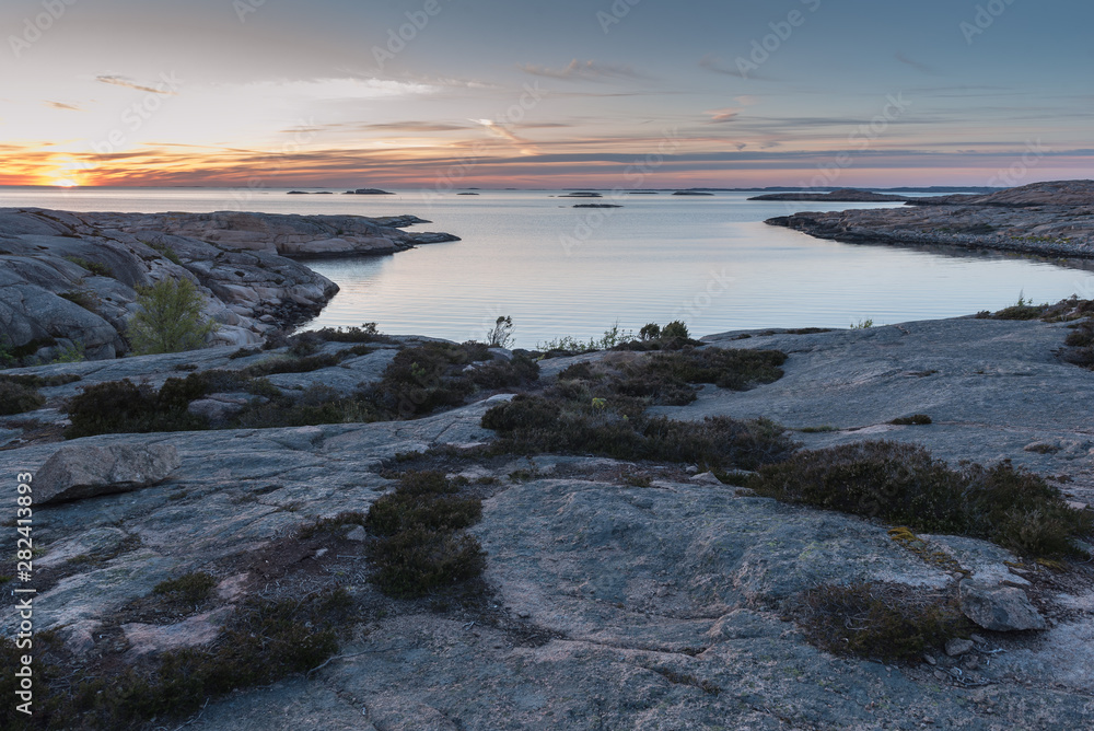 Sunset at Tångevik, on the West Coast of Sweden Sunset at Tångevik, on the West Coast of Sweden