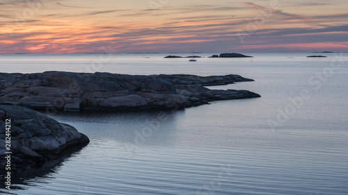 Sunset at Tångevik, on the West Coast of Sweden