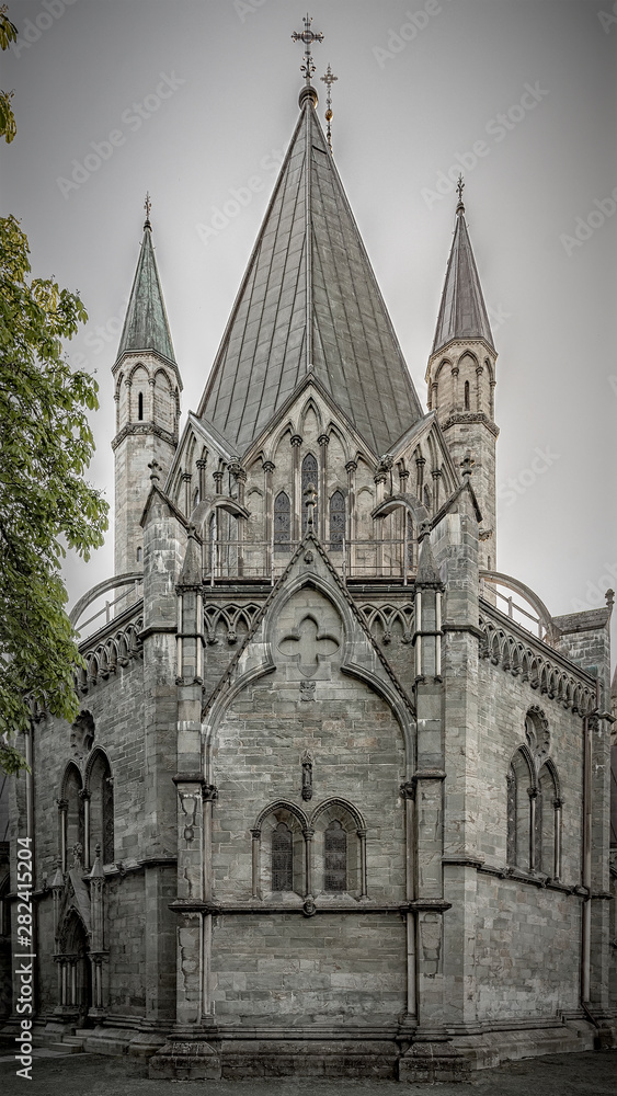 Trondheim Nidaros Cathedral Rear Facade
