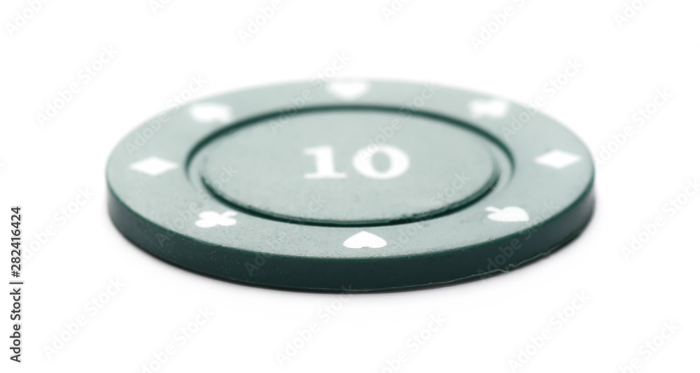 Casino poker chip isolated on white background Casino poker chip isolated on white background