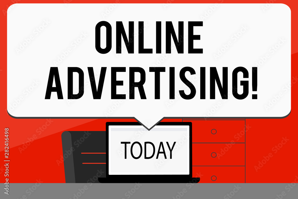 Word writing text Online Advertising. Business concept for website campaigns Ads electronic marketing SEO Reaching Word writing text Online Advertising. Business concept for website campaigns Ads electronic marketing SEO Reaching