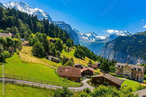 Mountain village Wengen  Switzerland