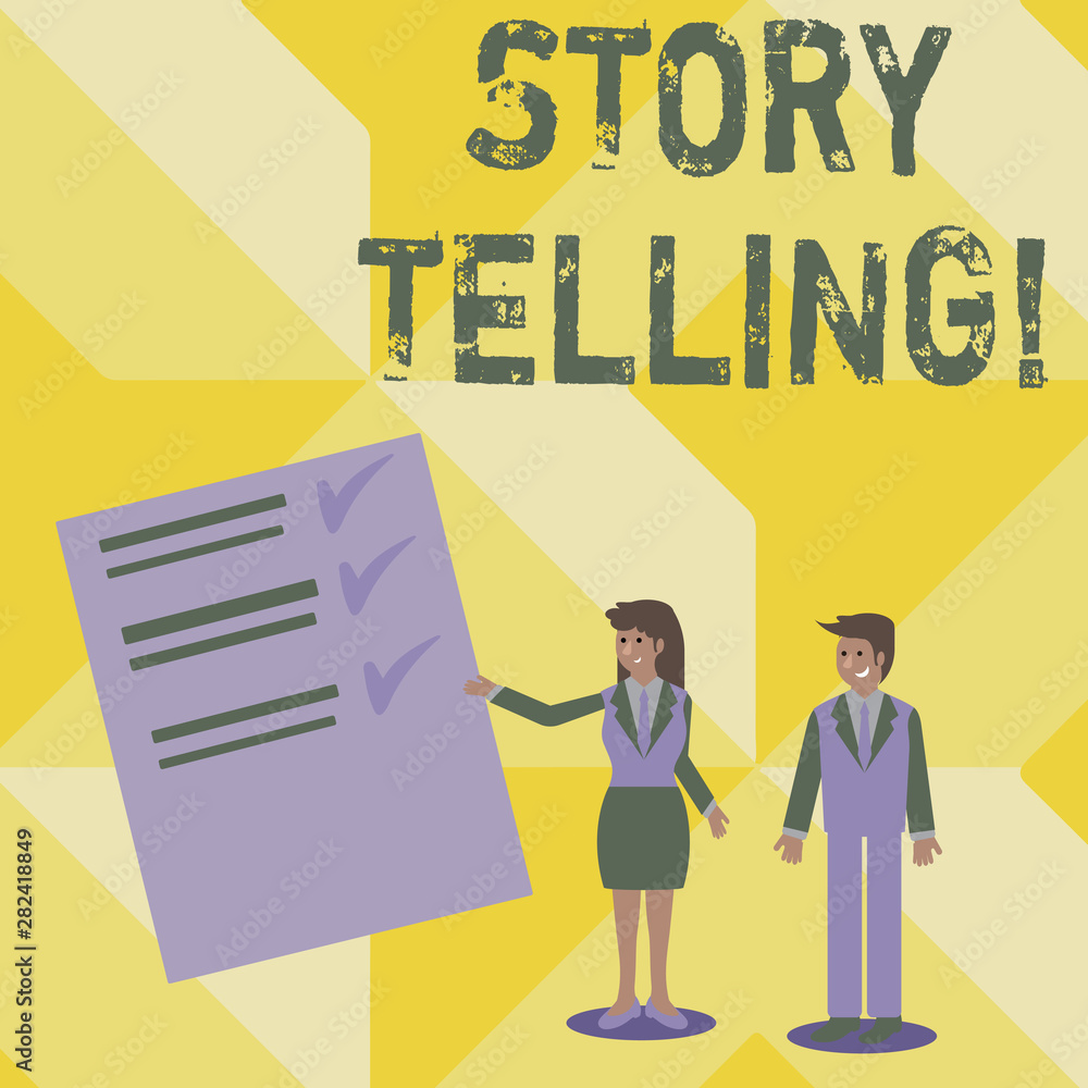 Handwriting text writing Story Telling 