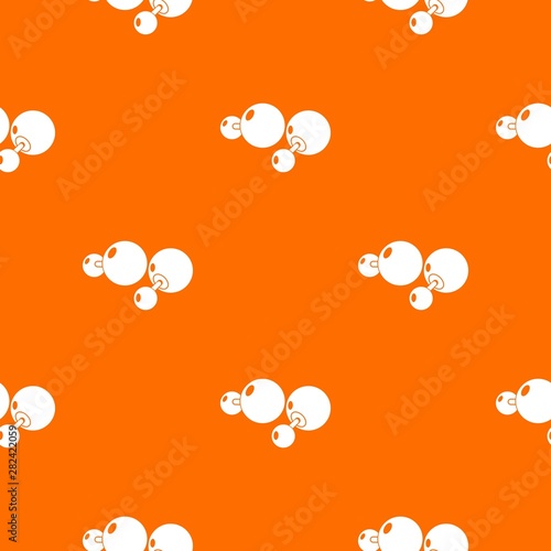 Fashion earrings pattern vector orange for any web design best