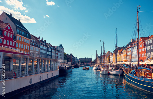 Nyhavn is a historic and touristy place in Copenhagen