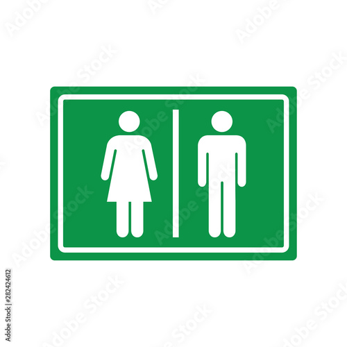 toilet - wc - restroom - gender sign vector