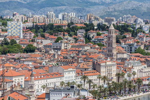07 MAY 2019 Split, Croatia. City overview from above.