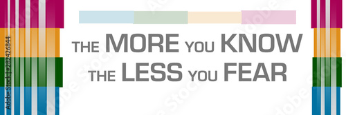 Free Download More You Know Less You Fear Colorful Bars Both Sides  - GFXLoad