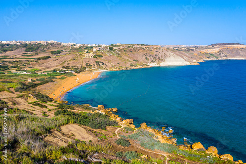 Papier peint Ramla bay beach on Gozo island