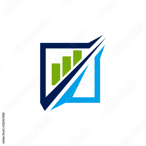 Accounting Tax Financial Business Logo Design Template Vector