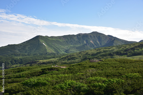日本の北海道の最高峰である旭岳