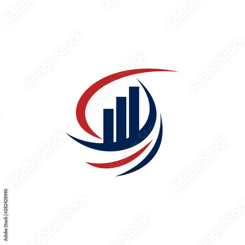 Accounting Tax Financial Business Logo Design Template Vector